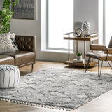 Russo Abstract Light Gray Area Rug