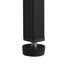 Grande table de gril 72,4 "pour grand gros œuf vert, chariot de barbecue extérieur en métal avec table de préparation escamotable
