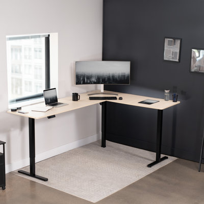 VIVO Electric Corner Desk, L-Shaped Workstation