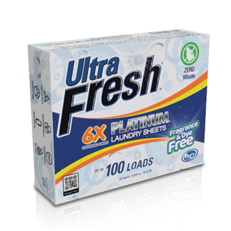 Ultra Fresh Platinum 6X Laundry Detergent Fragrance Sheets with Dye Free, 3 Pack