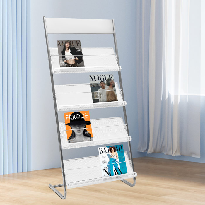 Latitude Run® Bledi Metal Free Standing Magazine Rack | Wayfair