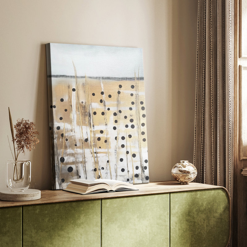 ABSTRACT Series CMXVII - Toile tendue avec châssis Premium - Prêt à être accroché, H 18 po x l 12 po