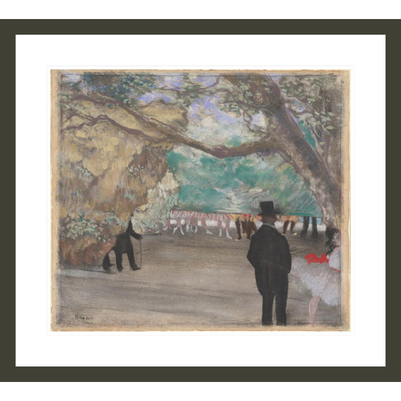 Le rideau par Edgar Degas, H 23,5 po x l 25,96 po