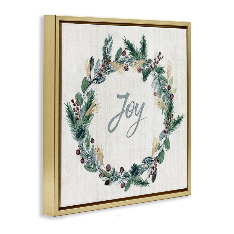 Cadre flottant avec couronne Joy Seasonal, H 18 po x l 18 po, Doré