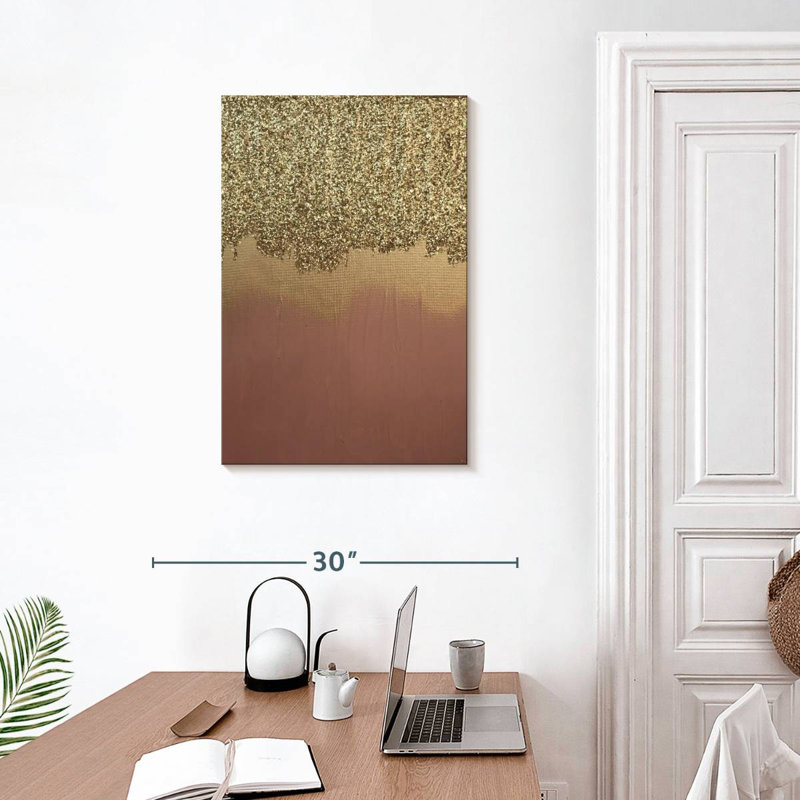 Avery Pink Gold Shimmer, 30" H x 20" W