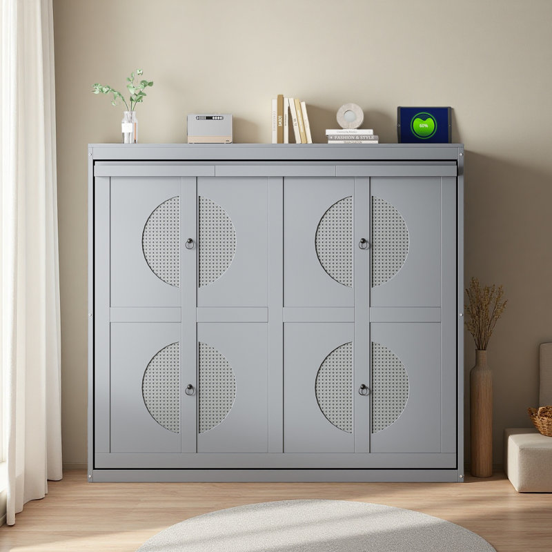 Lit escamotable Murphy, Lit double, Gris