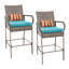 Tabouret de bar d'extérieur 30 po avec coussin Heshy-1291861229-1258796445