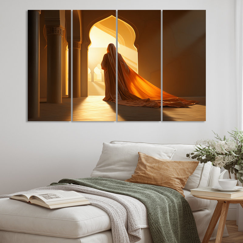 L'islam, art, lumière I sur toile, reproduction de 4 pièces
