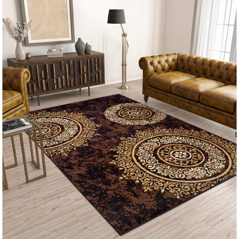 Tapis intérieur / extérieur en laine Anguri, Rectangle 8 pi x 11 pi