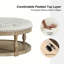 Lynde 35"W Farmhouse Upholstered Storage Button-Tufted Ottoman-123960848