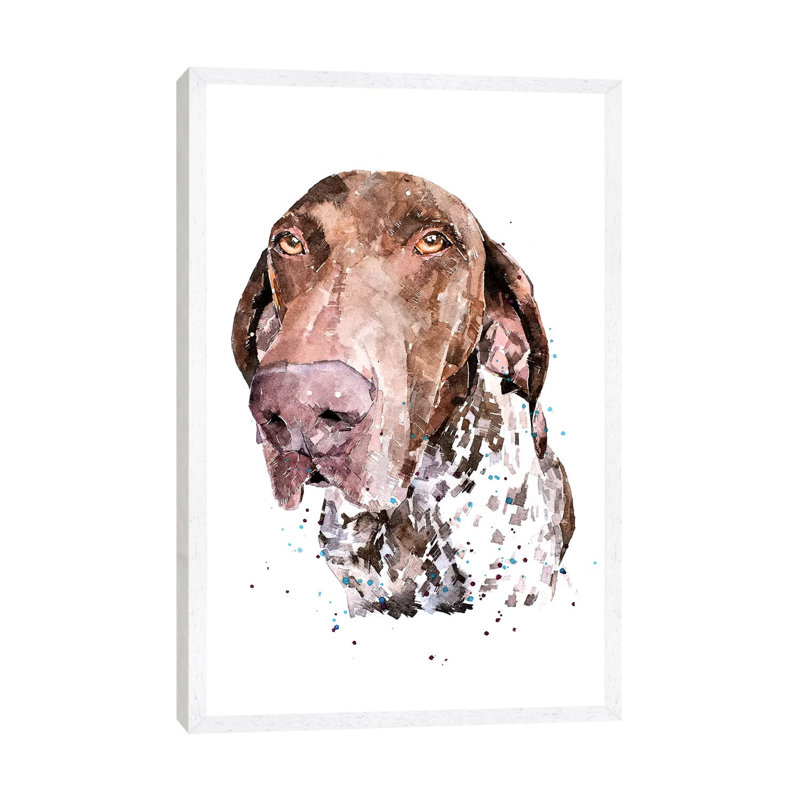 GSP I - Painting on Canvas, 66.04 cm H x 45.72 cm W, White Framed