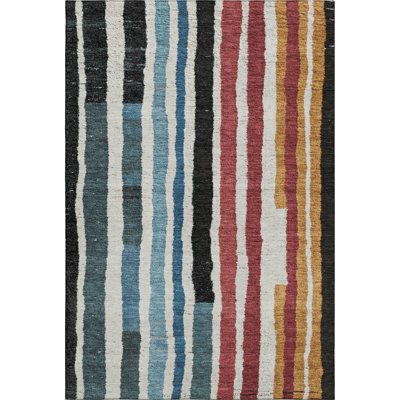 Premium Machine Washable Kemmer AMF1961 Stripes Rug