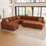 Short Plush Fabric Oversized U - Shaped Modular Sectional Sofa, Storage Sofa, Soft Upholstery