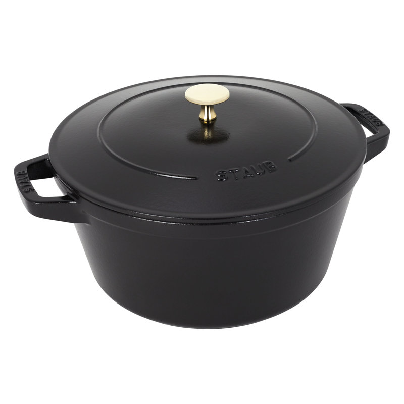 Staub Cast Iron 4-Pc Stackable Set, Black