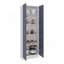 Garde-manger H 71,1 po, 2 portes, 5 tablettes, bleu / blanc Alby - Cuisine