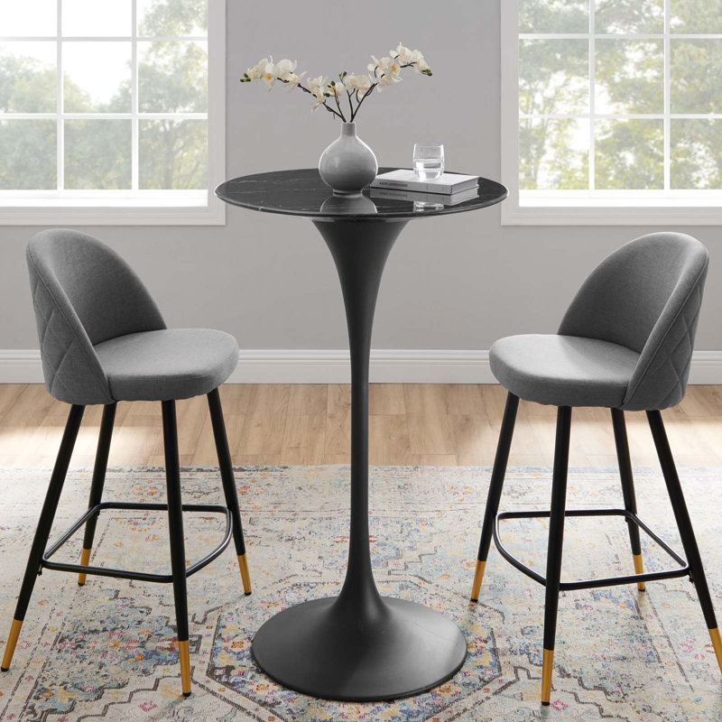 Table de salle à manger Lippa, l 28 po x L 28 po, Bar (hauteur de 40,5 po)