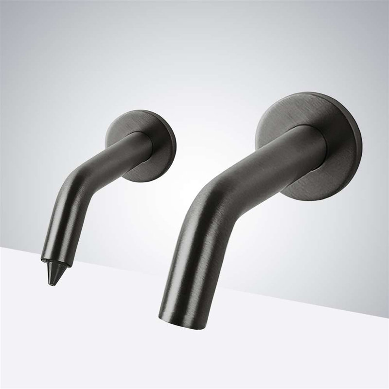 Robinet mural à double capteur et distributeur de savon sans contact BathSelect Sierra