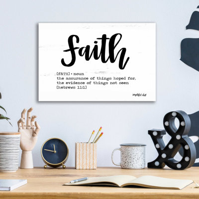 Faith - impression sans cadre