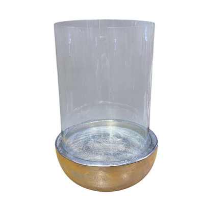 Aeronwen 32 cm H Glass Tabletop Hurricane