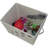 Large Dog Toys Storage Box. 16" X 12" Inch Pet Toy Storage Basket With Lid. Perfect Collapsible Canvas Bin For Cat Toys And Accessories Too