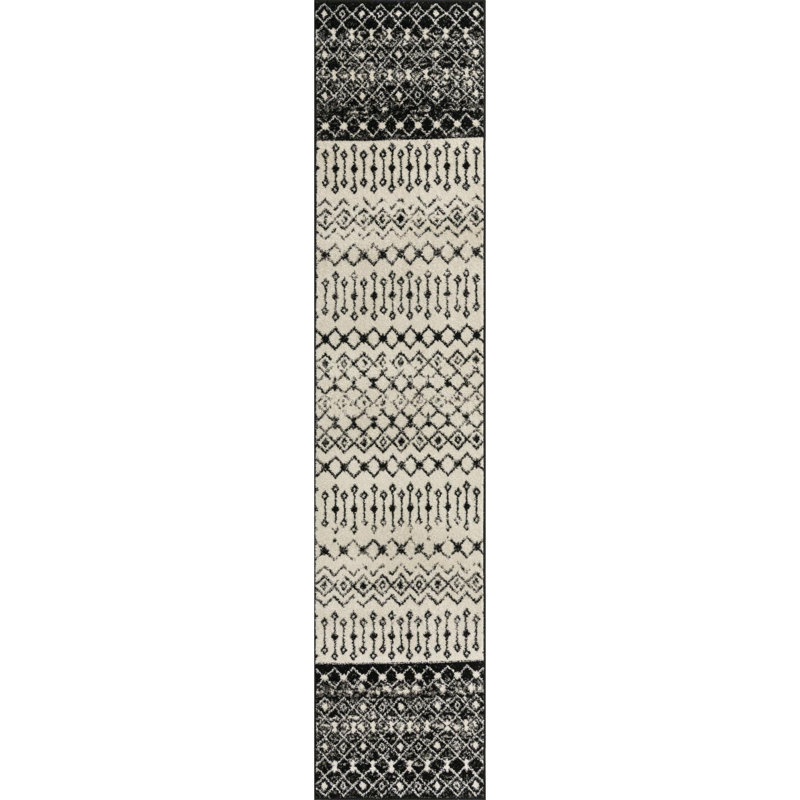 Abstract Indoor Rug, Runner 2'7" x 12'