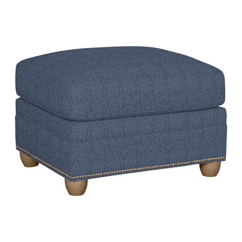 Fairgrove Upholstered Ottoman, Hampton, Navada Blue, Yes