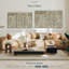 «Monuments of Paris Map Blue» sur toile-1672101173