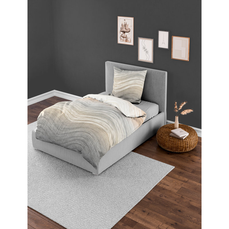 4061 Cotton Abstract Duvet Cover Set with Pillow Shams