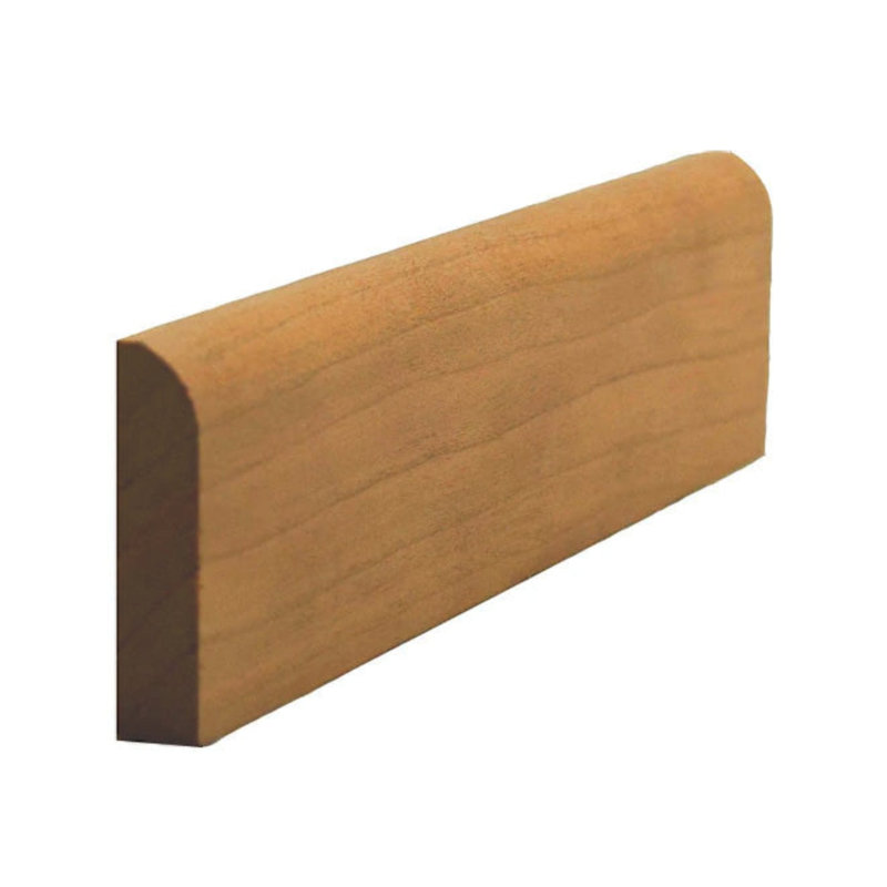 Pied de plinthe de 3/4 po de hauteur x 7/16 po de style Ogea. Sans finition, Cerisier