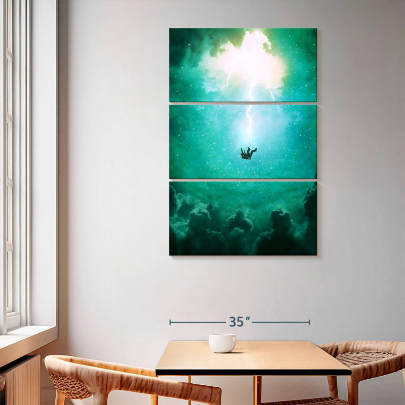 Kelan Falling From Space, 65" H x 42" W