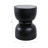 Mango Wood & Marble Accent Table  Modern Side Table for Living Room, Bedroom & Office 18" Black.