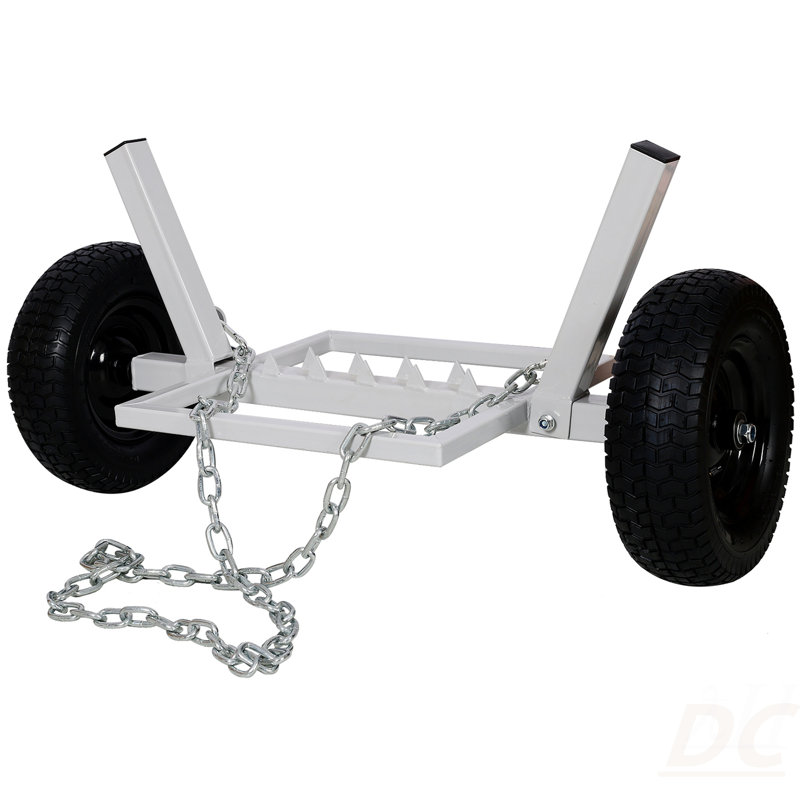 Heavy-Duty Log Dolly,Log Holder,White