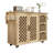 Culinary Rolling Kitchen Island with Rubberwood Countertop & Ample Storage-123751511
