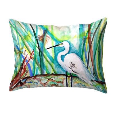 Oreiller Egret in Marsh