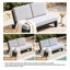 Causeuse d'extérieur avec coussins 43,9 po Polett-754697269-754622023