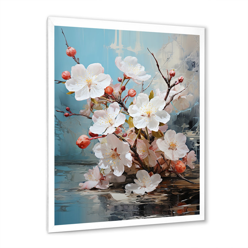 Fawke Asian Art Eastern Elegance VI, reproduction d'art sur toile, H 20 po x l 12 po x P 1 po, Cadre photo blanc