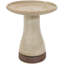 Baignoire pour oiseaux autoportante en céramique avec finition résistante aux rayons UV - beige Leominster-1159300120