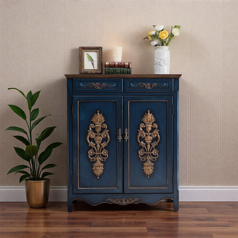 Armoire à chaussures de luxe américaine sculptée