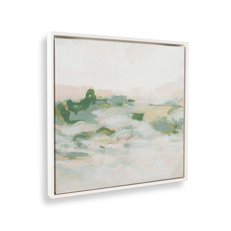 «Pastel Wilderness I», reproduction sur toile, H 32,75 po x l 32,75 po, Blanc opaque