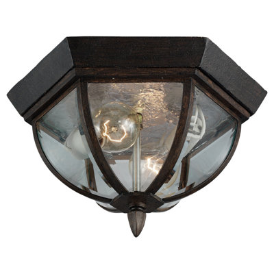 Plafonnier encastré d'extérieur deux lumières Wynfield de Génération Lighting 