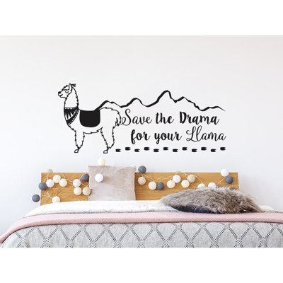 Save the Drama for your Llama Wall Decal