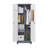 Storage Cabinet with Locking Doors and Shelves, 65 H Metal Storage Cabinet with Hanging Rod & S-Hooks, Cleaning Tool Organizer