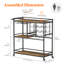 33.86cm H x 13.07cm W Utility Cart