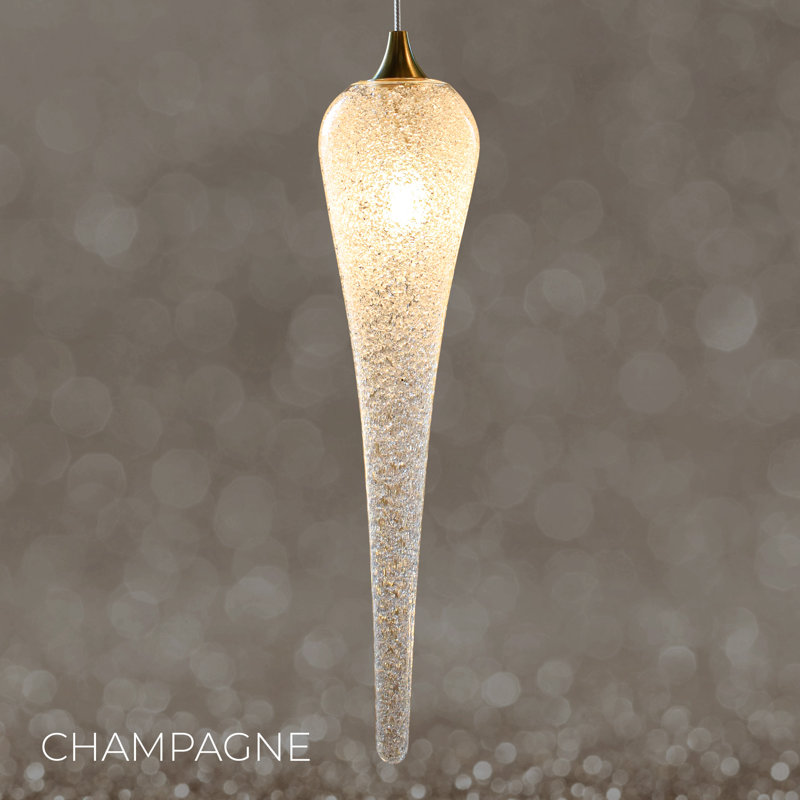 Icicle 3 - Light LED Pendant, Beige, Black