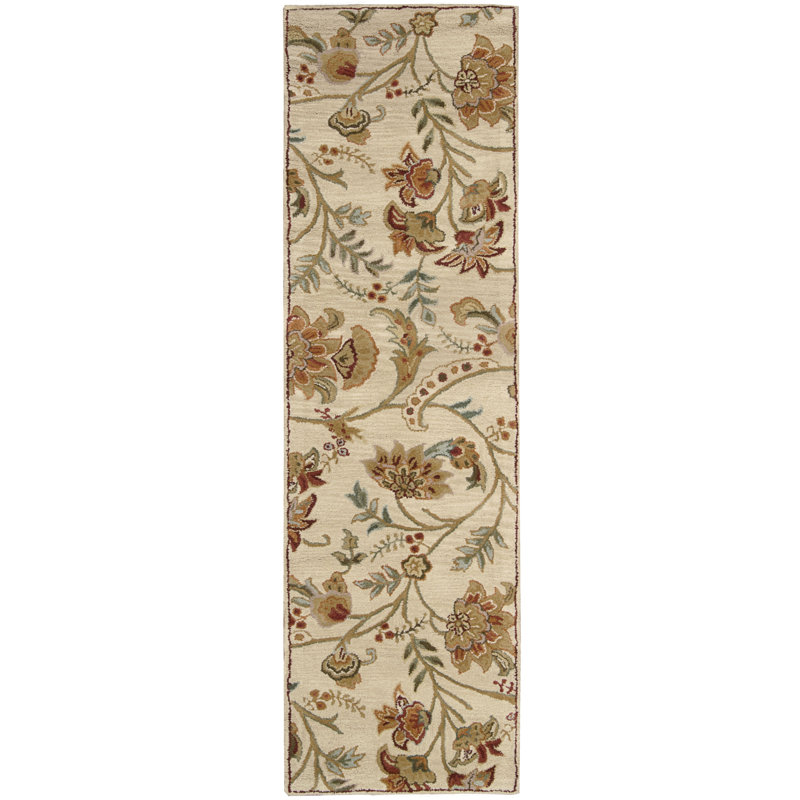 Broomhedge Wool Floral Indoor Rug, Runner 2'3" x 8'