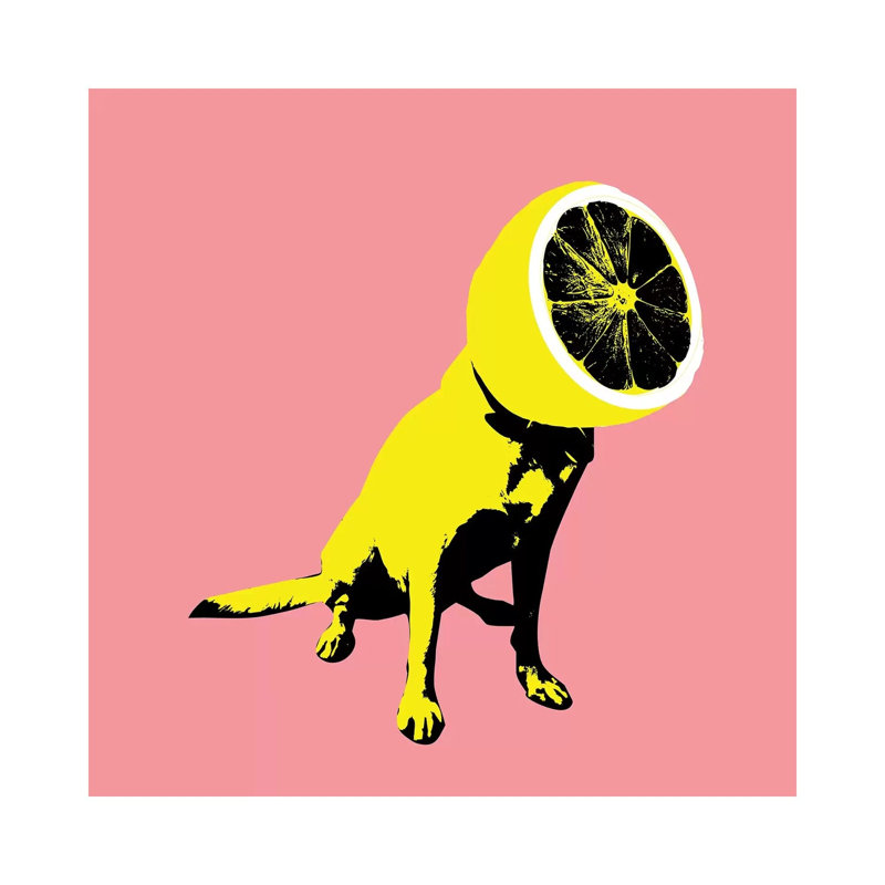Lemon 1 Piece Wrapped Canvas Painting, 45.72 cm H x 45.72 cm W x 1.91 cm D