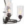 Manningtree 9 - Light Steel Dimmable Wagon Wheel Chandelier