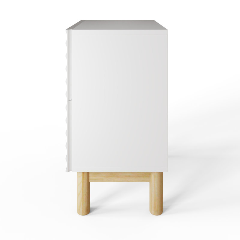 Taeshia 40cm W Manufactured Wood Bedside Table