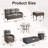 7-9 Person Outdoor Family Nighttime Chat Sofa Conversation Set With Ottomans And Modular Fire Pit-1530230109