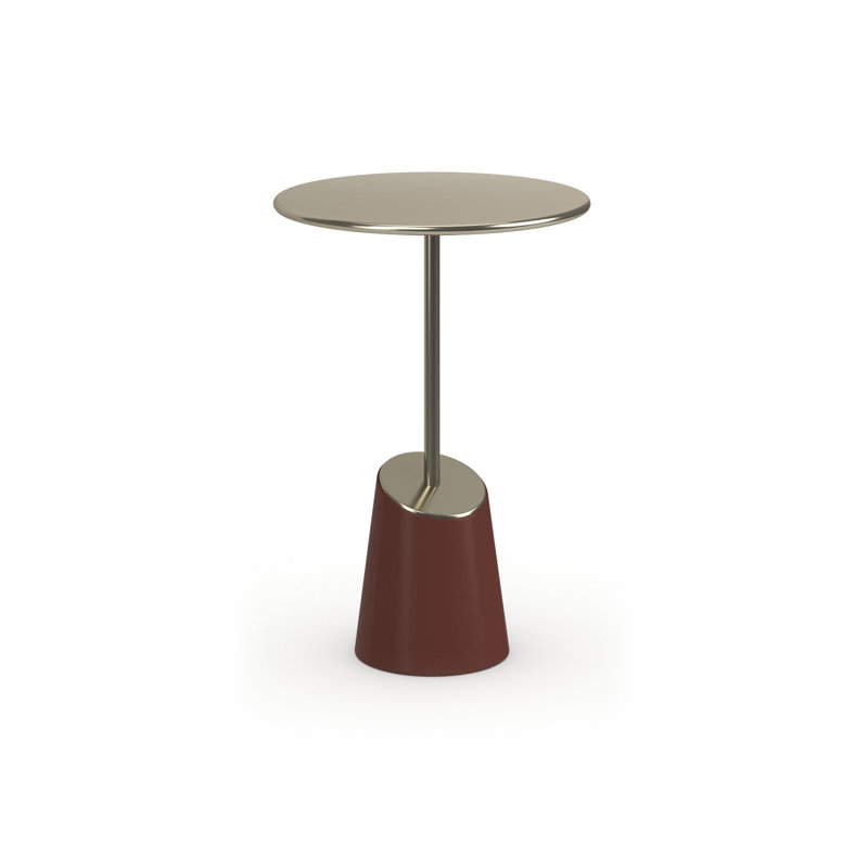 Caracole Stainless Steel Top End Table